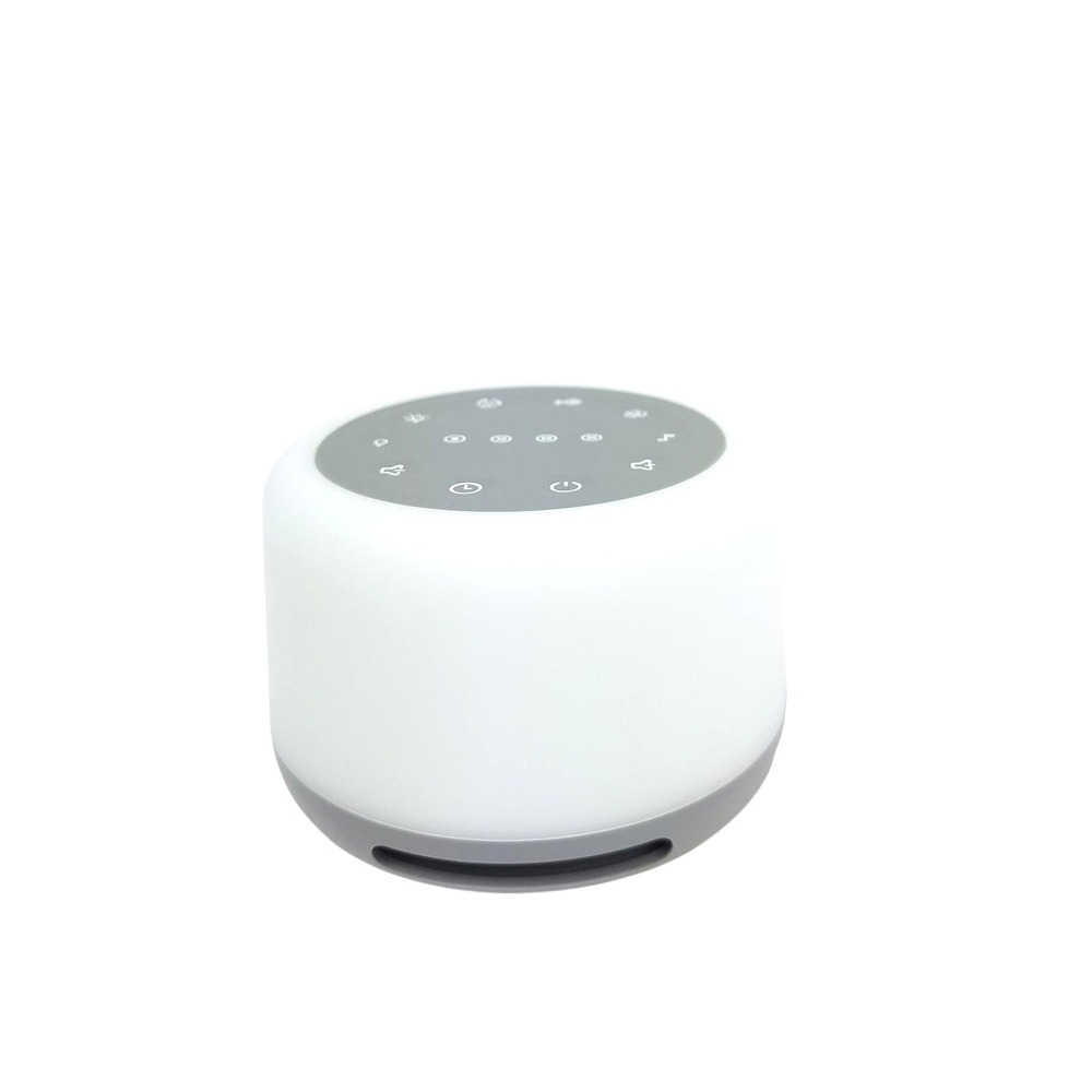 Portable White Noise Sound Machine Wireless Speaker 7 Color Night Light Gray